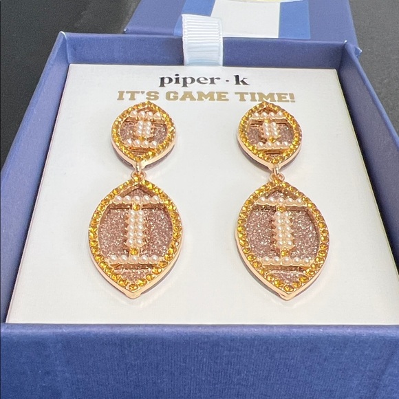 Piper K | Football 🏈 Earrings - Picture 5 of 6